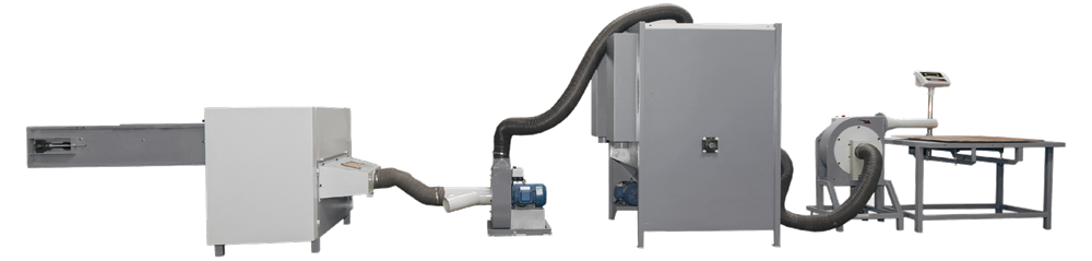 自動(dòng)送料松棉混合填充生產(chǎn)線